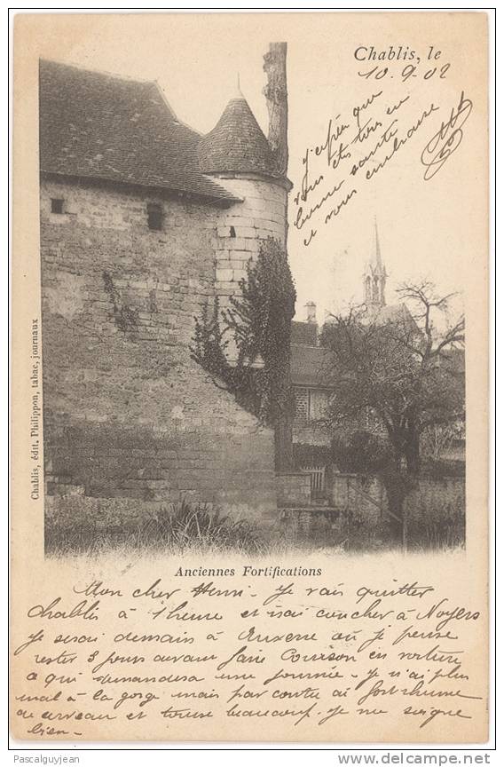 CPA CHABLIS - ANCIENNES FORTIFICATIONS - Chablis