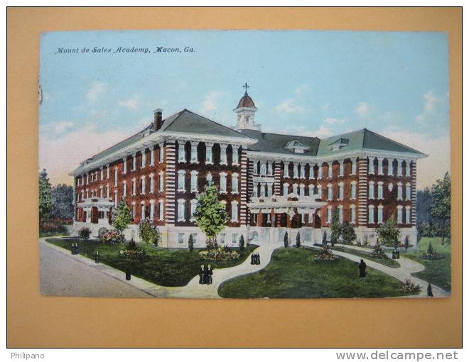 Macon Ga      Mount De Sales Academy  1911 Cancel - Altri & Non Classificati