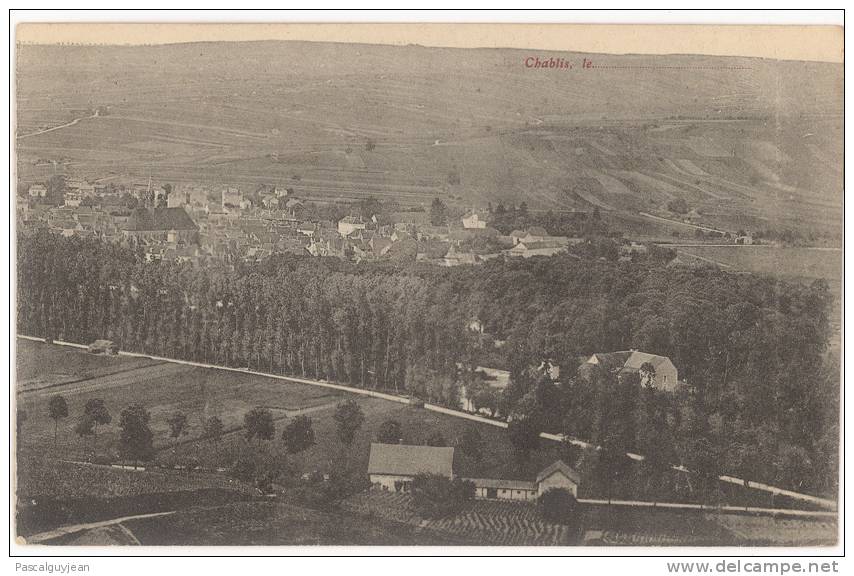 CPA CHABLIS - VUE GENERALE - Chablis