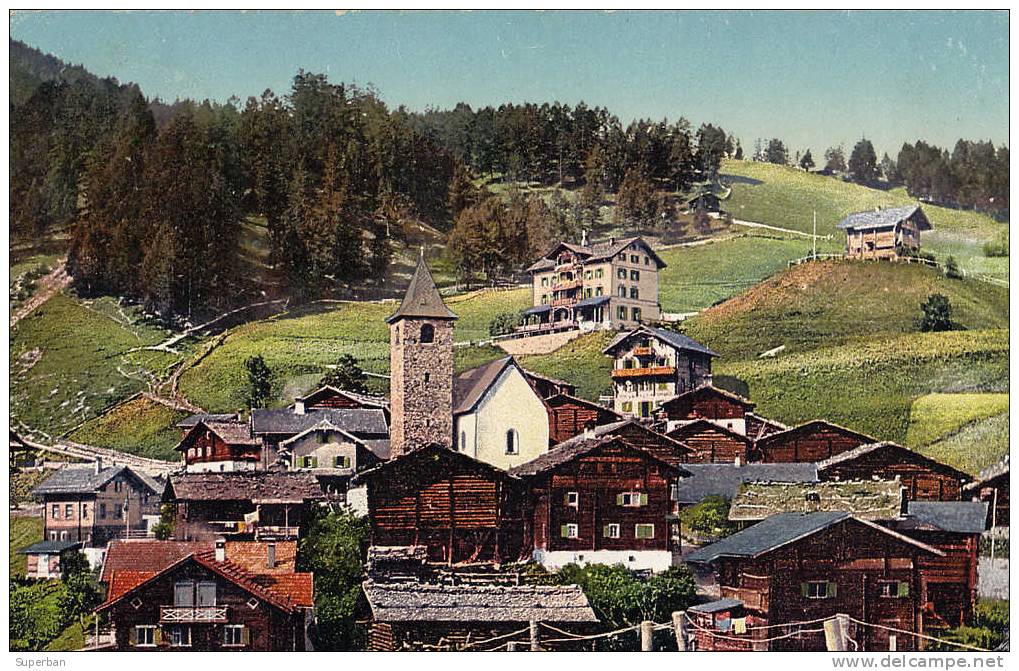 TSCHIERTSCHEN - VUE D' ENSEMBLE - CARTE POSTALE VOYAGÉE En 1910 (e-523) - Tschiertschen