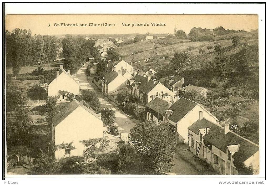 SAINT-FLORENT-SUR-CHER  -  Vue Prise Du Viaduc - Saint-Florent-sur-Cher