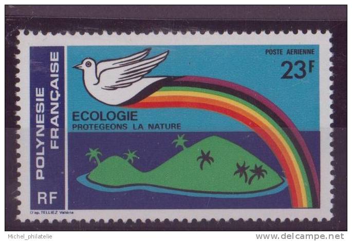 POLYNESIE N° 141** PAR AVION NEUF SANS CHARNIERE     ECOLOGIE - Nuovi