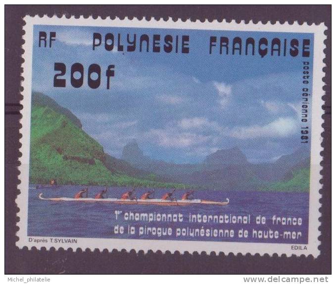 POLYNESIE N° 162** PAR AVION NEUF SANS CHARNIERE     PIROGUE - Nuovi