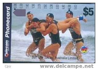 # AUSTRALIA 89 Australian Life Saving - Surf Rescue 5 Anritsu   Tres Bon Etat - Australie