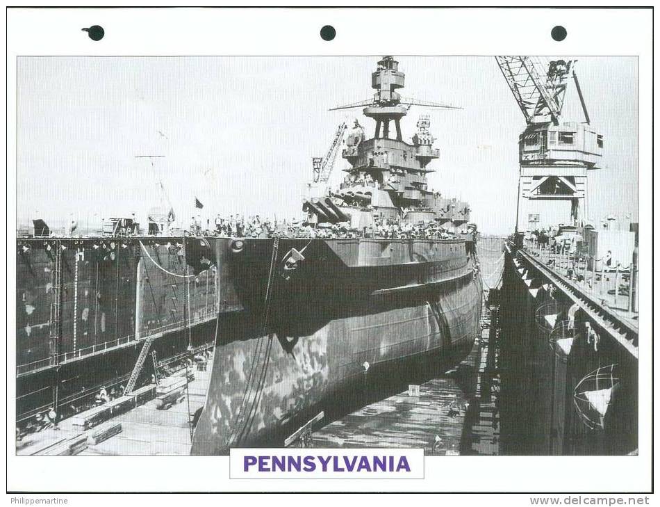 Etats Unis 1915 : Cuirassé PENNSYLVANIA - Boats