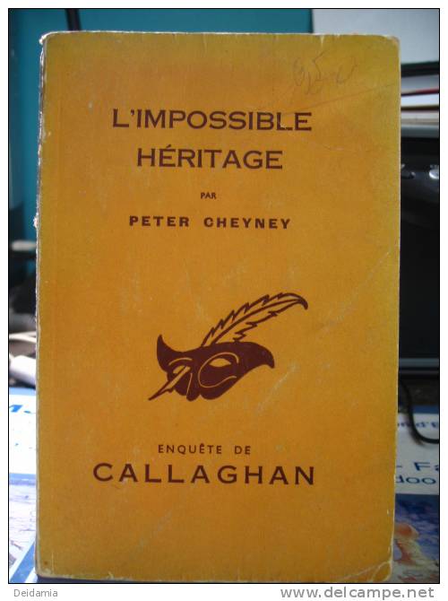 COLLECTION LE MASQUE N°368. REEDITION DE 1955. ETAT ACCEPTABLE PETER CHEYNEY - Club Des Masques