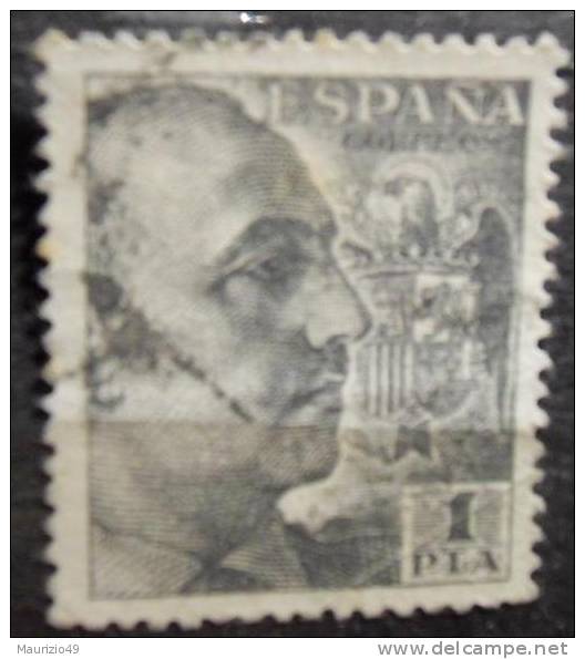 SPAIN 1939-47 Nr 702 Gen. Francisco Franco 1 P - Used Stamps