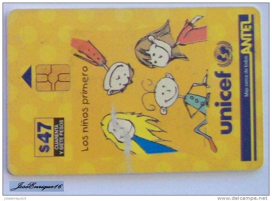 TC 88a UNICEF - LOS NIÑOS PRIMERO - Les Enfants D'abord - CHILDREN FIRST - Uruguay