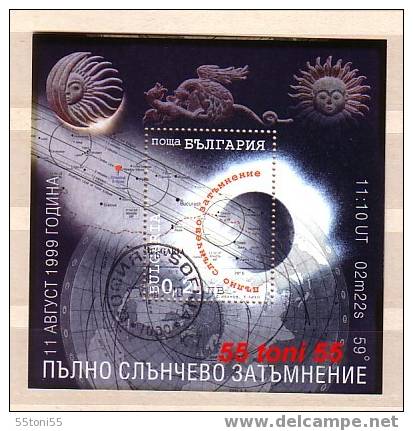 Bulgaria / Bulgarie 1999  Solar Eclipse   S/S-used - Europa