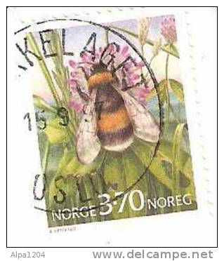 TIMBRE NORVEGE 1997 "Thème Les Insectes "LE BOURDON" OBLITERE - Used Stamps