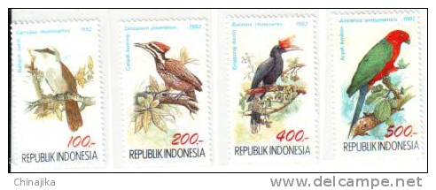 Indonesia 1992 Birds 4pcs Mint - Other & Unclassified