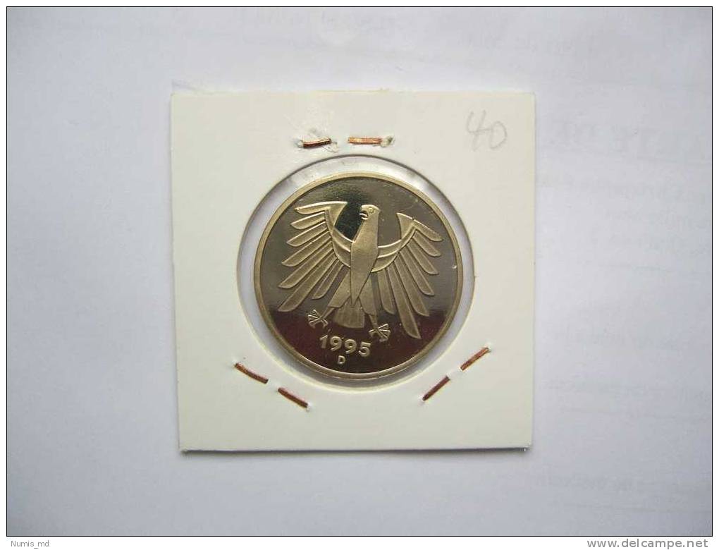 SELTEN - RARE : 5 Mark 1995 D Bundesadler  *PP* Aus KMS - J415 (nur 100.000 Ex. !) - 5 Mark