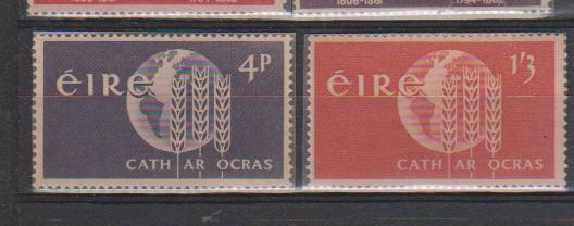 Ireland 1963 MH, Freedom From Hunger, Emblem, WHO, Globe, - Unused Stamps
