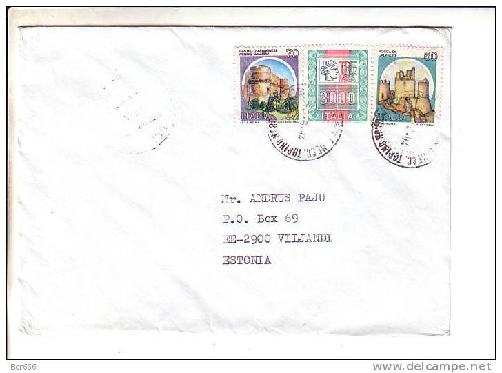 GOOD ITALY Postal Cover To ESTONIA 1994 - Good Stamped - 1991-00: Used