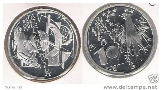 10 € Euro 2003 D 100 Jahre Deutsches Museum (J497) - Alemania