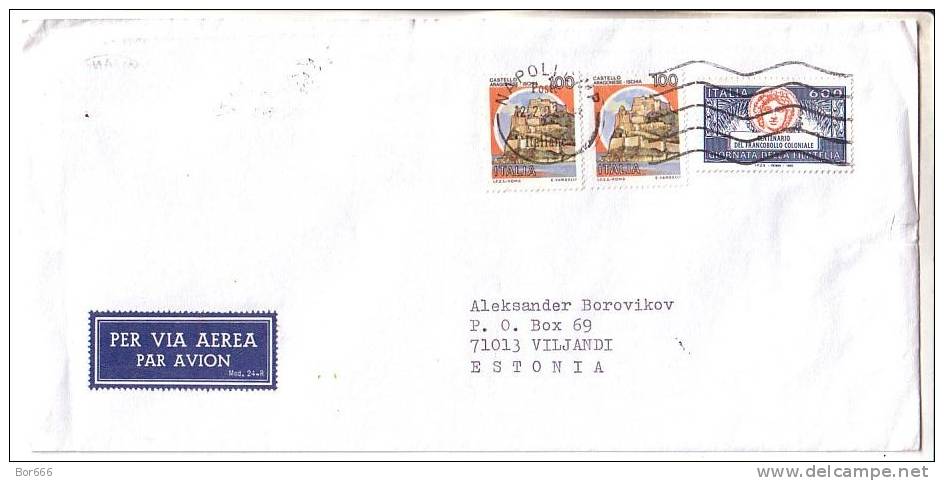 GOOD ITALY Postal Cover To ESTONIA 2002 - Good Stamped: Giornata Della Filatelia - 2001-10: Used