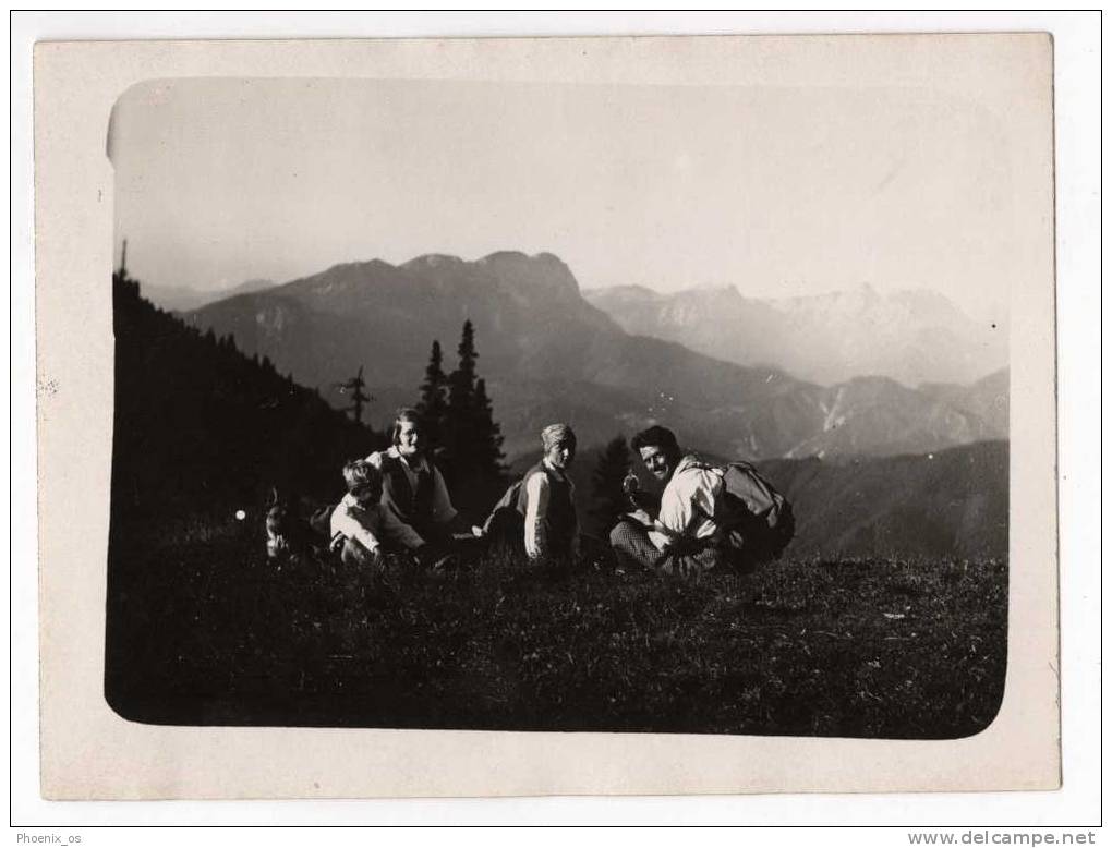 SLOVENIA - PECA, Saddle, 1928. Real Photo, Format: 12x9cm - Mountaineering, Alpinism