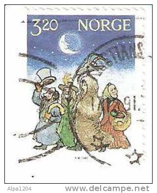 TIMBRE NORVEGE 1991 "NOEL 1991" Oblitéré - Oblitérés