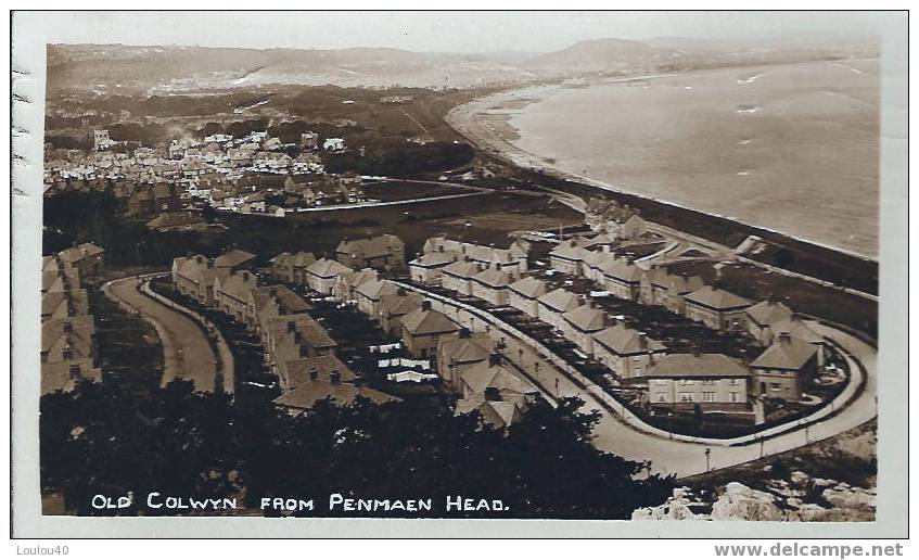 ROYAUME-UNI - PAYS DE GALLES - WALES - OLD COLWYN FROM PENMAEN HEAD - Denbighshire