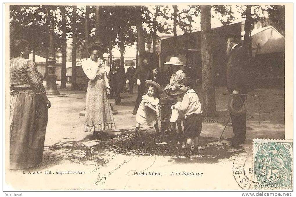 PARIS VÉCU.     A La Fontaine - Lotti, Serie, Collezioni