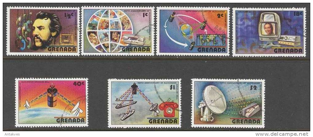 Grenada Spase Espace Set Of 7 Obliteries/ Used - Südamerika