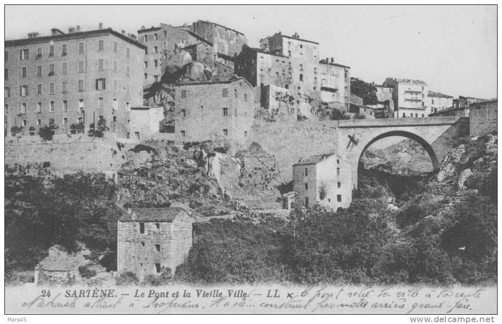 CORSE DU SUD,SARTENE,Le Pont Et La Vieille Ville,Edit. Lévy Et Neurdein - - Sartene