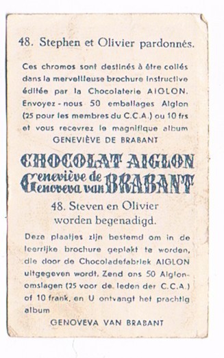 L'Aiglon  Geneviève De Brabant  Genoveva Van Brabant Nr. 48 - Aiglon
