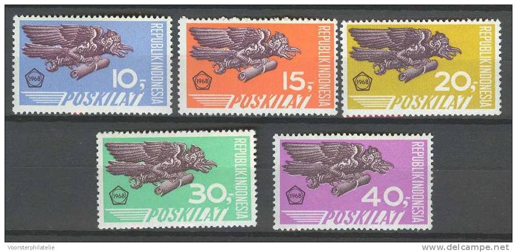 INDONESIA INDONESIË 1968 ZBL 615-19 MNH ** - Indonesia