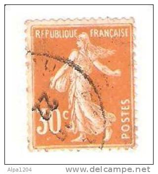TIMBRE FRANCE ANNEE  1907 - "Semeuse Fond Plein Sans Sol" OBLITERE - Used Stamps