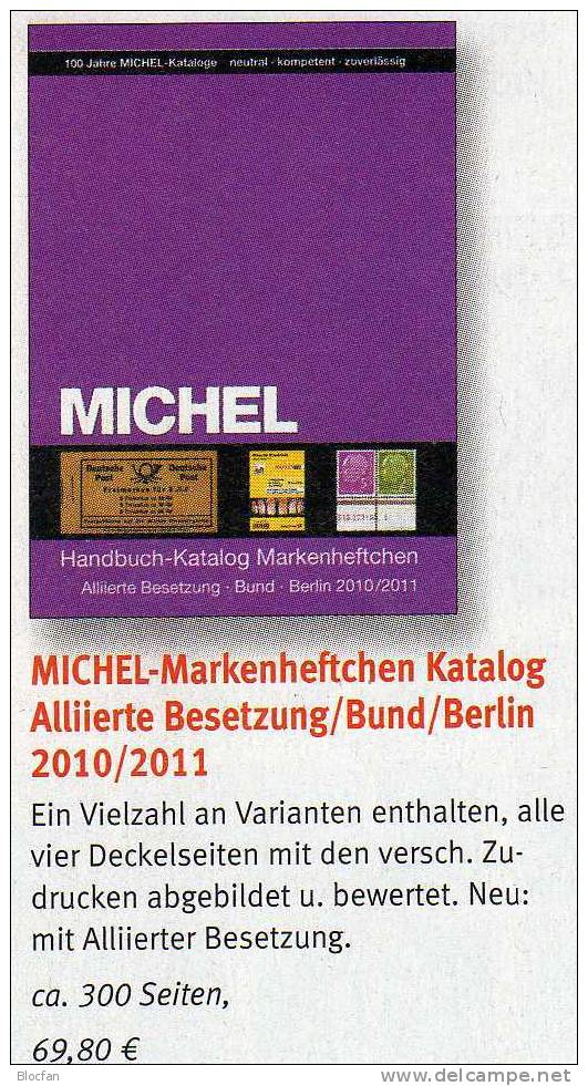 Spezial Michel Katalog Markenheftchen 2011 Neu 70€ Carnets Alliierte Besetzung, Berlin Und Bundesrepublik Deutschland - Sonstige & Ohne Zuordnung