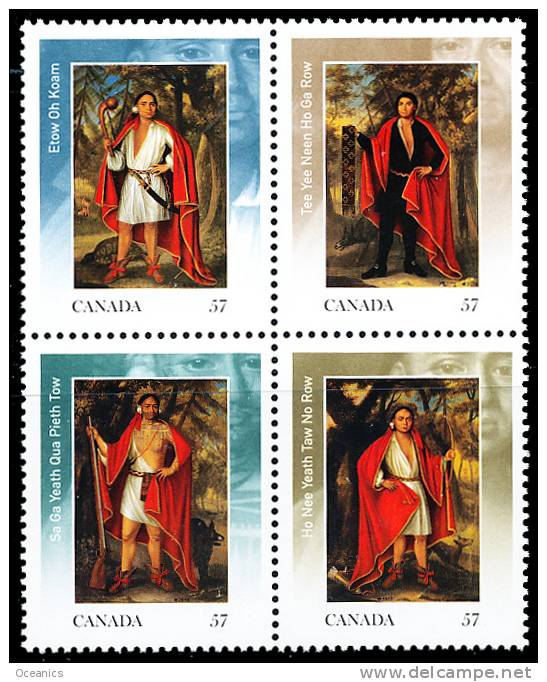 Canada (Scott No.2384a - Les 4 Rois Indiens / The Four Indien Kings) (**) - Nuevos