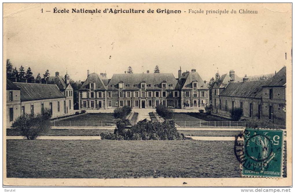 GRIGNON - Ecole Nationale D´Agriculture. Façade Principale Du Château - Grignon