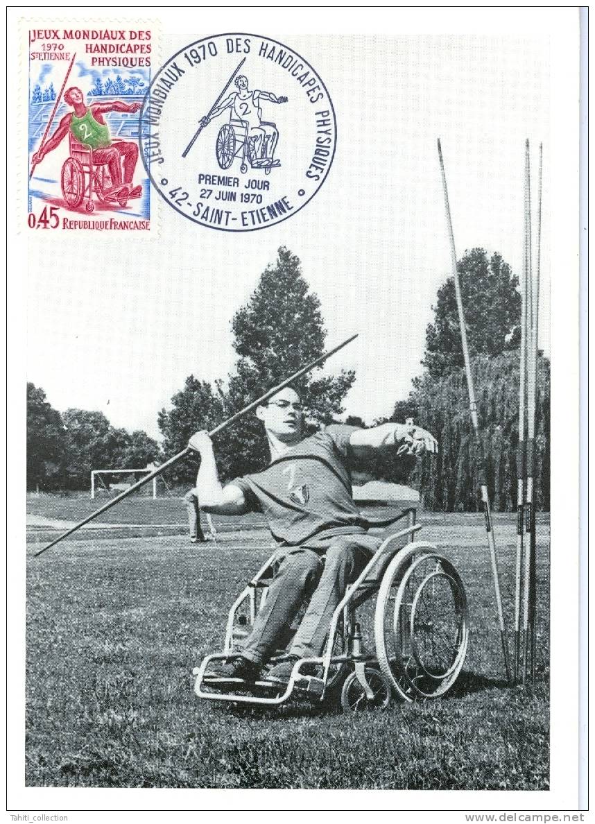 SAINT-ETINNE - Jeux Mondiaux 1970 Des Handicapés Physiques - Handisport