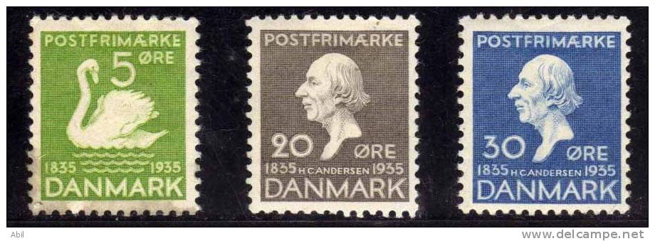 Danemark  1935 N°Y.T. : 229,233 Et 234* - Neufs