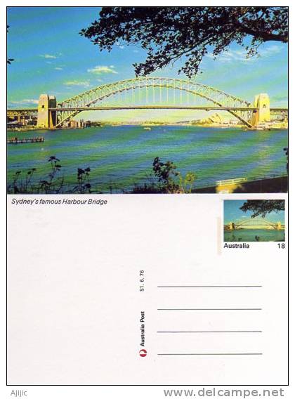 Australie. Sydney Famous Harbour Bridge. Entier Postal Neuf - Sydney