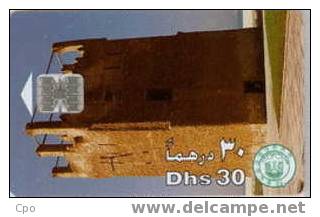 # UAE 25 Al Hesan (ruin Tower) 30 Sc7 01.96  Tres Bon Etat - Emirats Arabes Unis