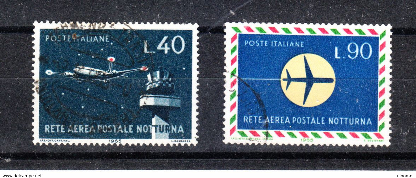 Italia   -   1965. Rete Postale  Notturna.  Mail  Nigtly System. Serie Completa. Complete Set - Sonstige (Luft)
