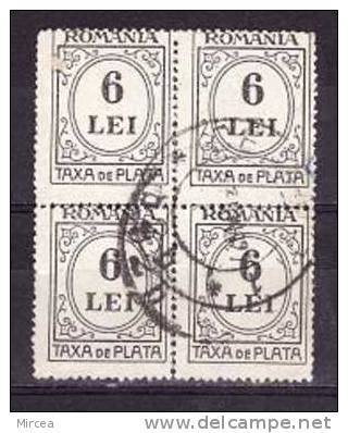 Roumanie Taxe Bloc De4 Oblitere(d) - Used Stamps