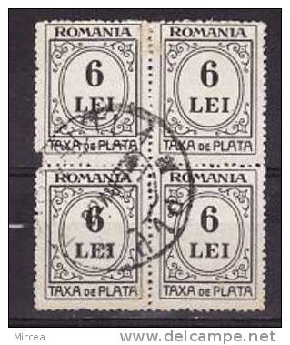M. 4383 Taxe Bloc De4 Oblitere - Used Stamps
