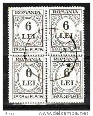 M. 1761 Taxe Bloc De4 Oblitere Cernauti Actuellement Moldavie - Used Stamps