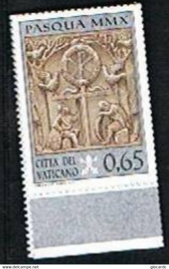 VATICANO - VATICAN -  NC  -  2010   PASQUA   - NUOVI ** - Unused Stamps