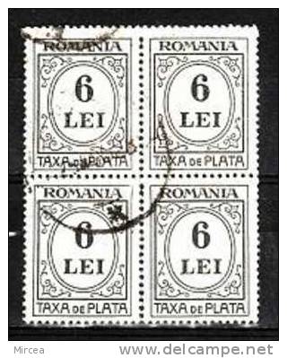 Roumanie Taxe Bloc De4 Oblitere(d) - Used Stamps