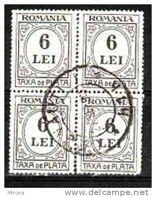 M. 4428 Taxe Bloc De4 Oblitere Cernauti Actuellement Moldavie - Used Stamps