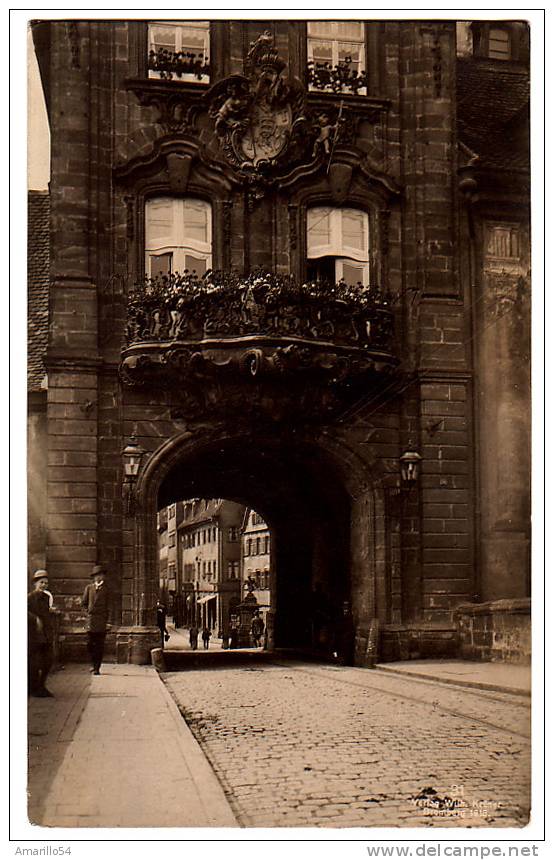 RAR Foto AK Bamberg - Rathaus Westseite Cca 1920 - Bamberg