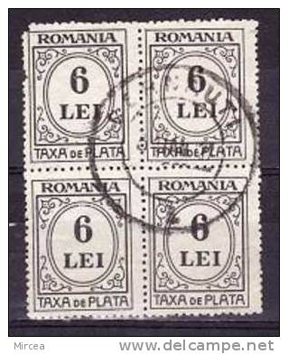 M. 2614 Taxe Bloc De4 Oblitere Cernauti Actuellement Moldavie - Used Stamps