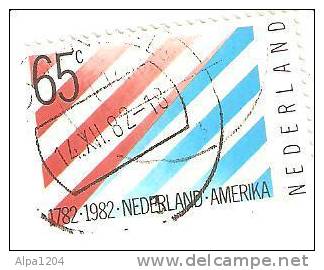 TIMBRE PAYS BAS "1782-1982 NEDERLAND-AMERIKA" OBLITERE - Other & Unclassified