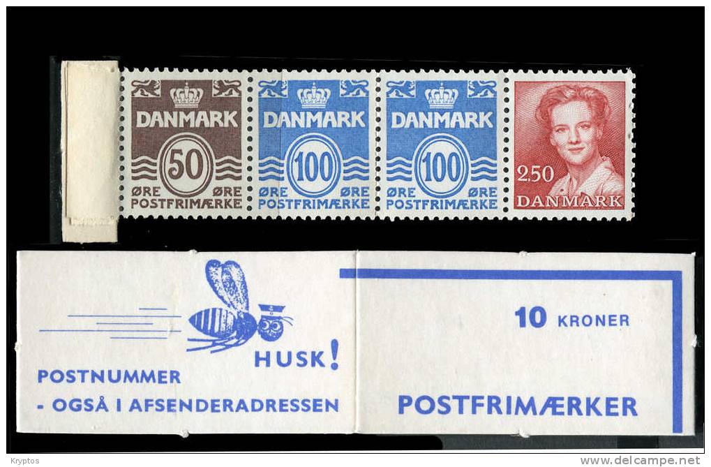 Denmark 1983 - Booklet With 2 Strips Of 4 Stamps - Markenheftchen