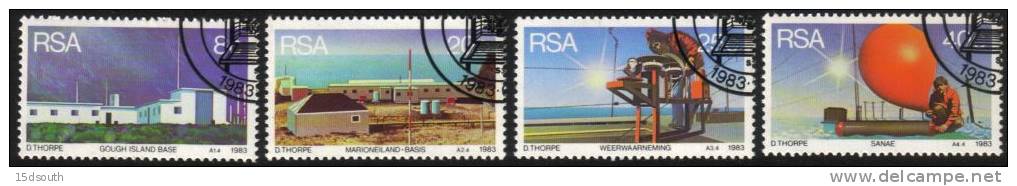 South Africa - 1983 Weather Stations Set (o) - Climate & Meteorology