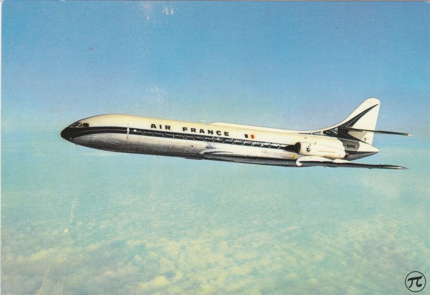 AIR FRANCE CARAVELLE AIRCRAFT (A19773) - 1946-....: Ere Moderne