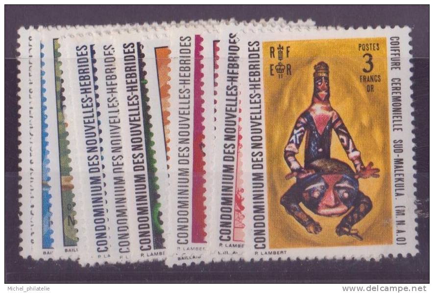 NOUVELLES-HEBRIDES N° 326/337** NEUF SANS CHARNIERE  ARTS INDIGENE - Nuovi